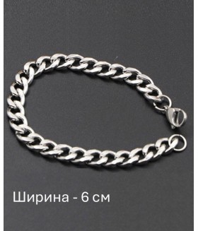 Браслет плетеный из медицинской стали 6 мм