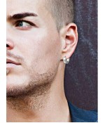 Серьги кольца конго унисекс из медицинской стали 9 мм серебристые Серьги кольца конго унисекс из медицинской стали 9 мм серебристые