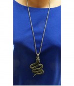 Подвеска змейка со вставками