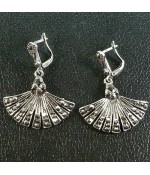Серьги с эффектом старения