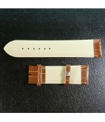 Ремешок для часов из кожи коричневый 