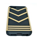 Чехол для iPhone (Айфон) 5/5s/5se черно-золотистый