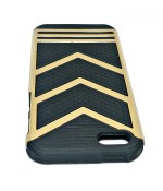 Чехол для iPhone (Айфон) 5/5s/5se черно-золотистый
