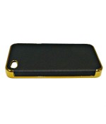 Чехол для iPhone (айфон) 4/4s кожаный черный