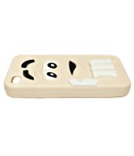 Чехол для iPhone (айфон) 4/4s силиконовый бежевый