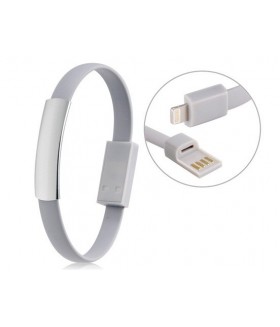 Кабель браслет USB для IPHONE (АЙФОН) 5/5S/5SE/5C/6/6s/7 белый