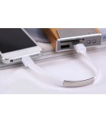 Кабель браслет USB для IPHONE (АЙФОН) 5/5S/5SE/5C/6/6s/7 белый