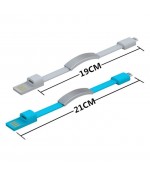 Кабель браслет USB для IPHONE (АЙФОН) 5/5S/5SE/5C/6/6s/7 белый