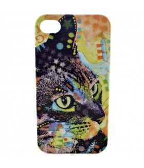 Чехол для iPhone (айфон) 4/4s кошка