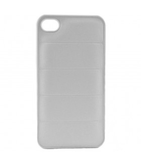 Чехол для iPhone (айфон) 4/4s кожаный белого цвета